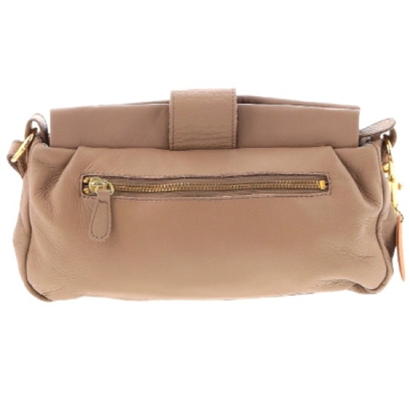 Bardot Rose Women’s Medium Tan Vegan Leather Satchel Shoulder Bag. - Picture 2 of 12